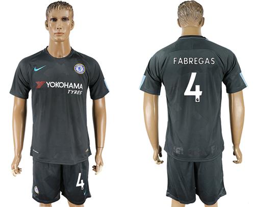 Chelsea #4 Fabregas Black Soccer Club Jersey - Click Image to Close